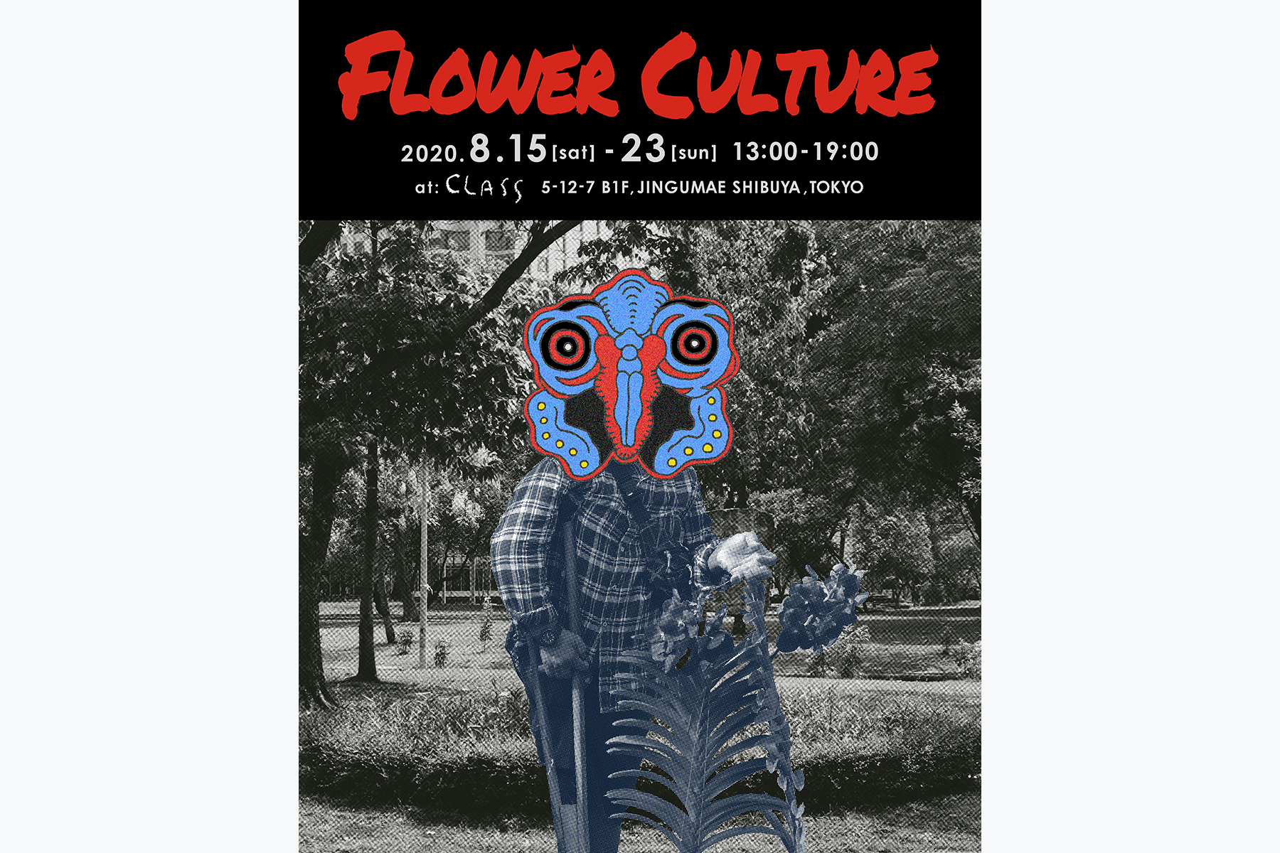 TATSUNOSUKE　SoloExhibition「FLOWER CULTURE」フライヤー